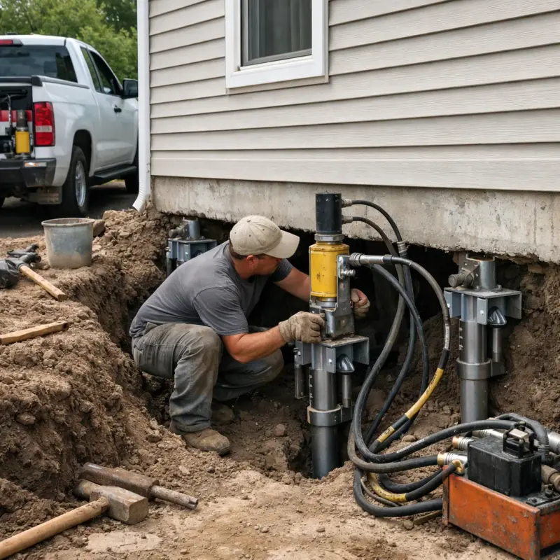 Helical Pier Installation Tuscaloosa