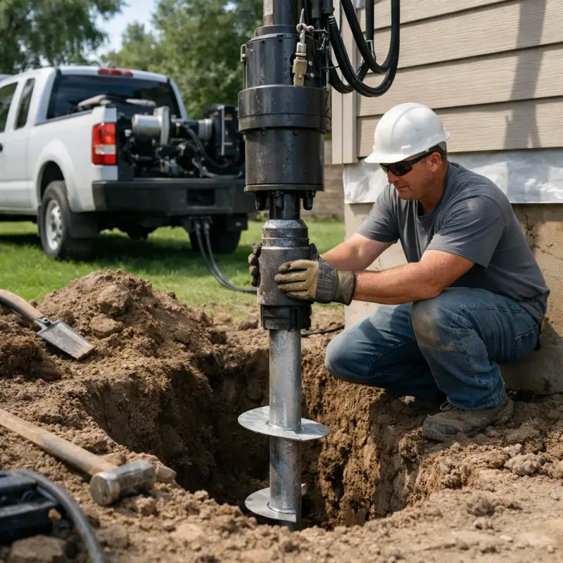 Helical Pier Installation Tuscaloosa